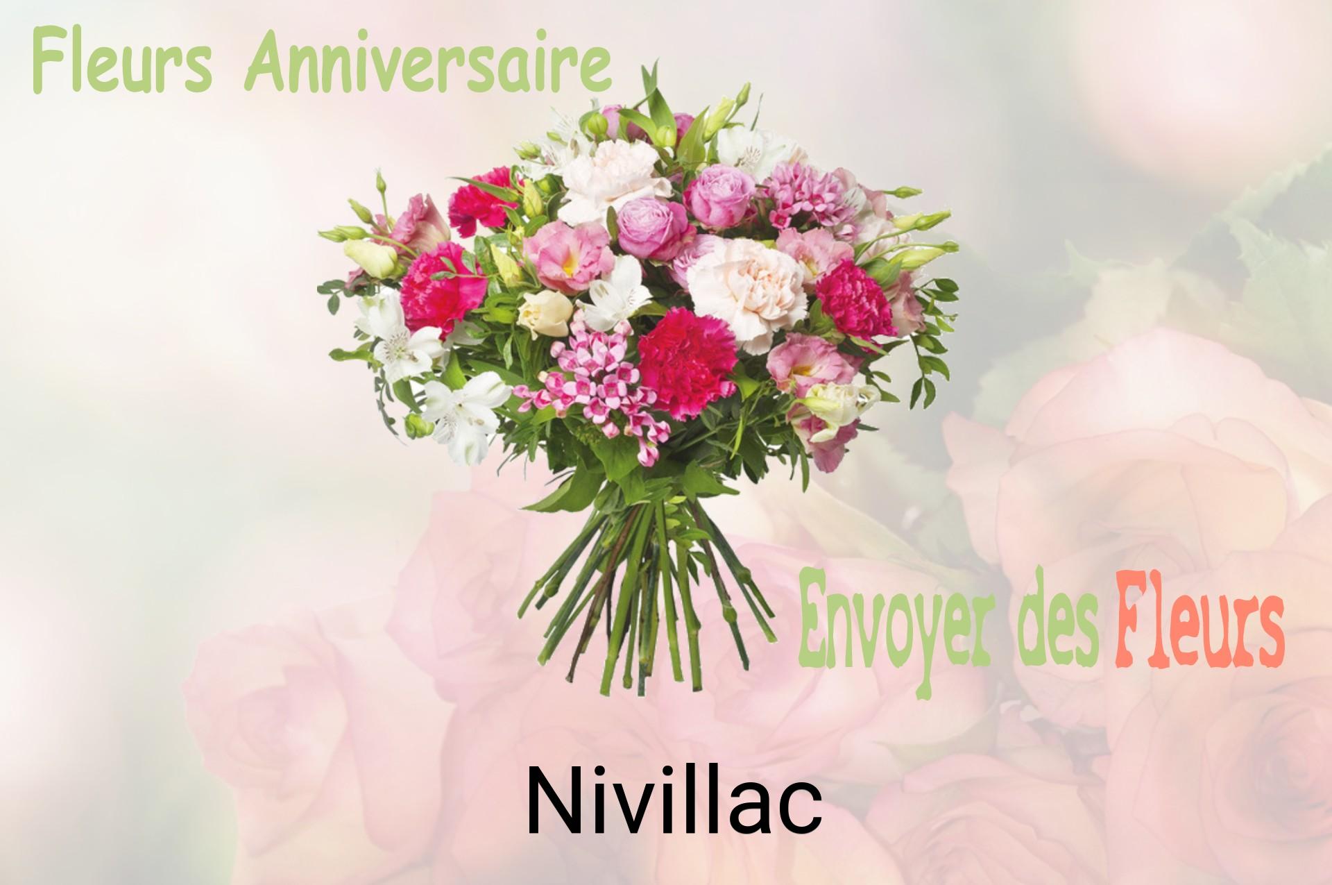 Bouquet de fleurs d’anniversaire livré à Nivillac