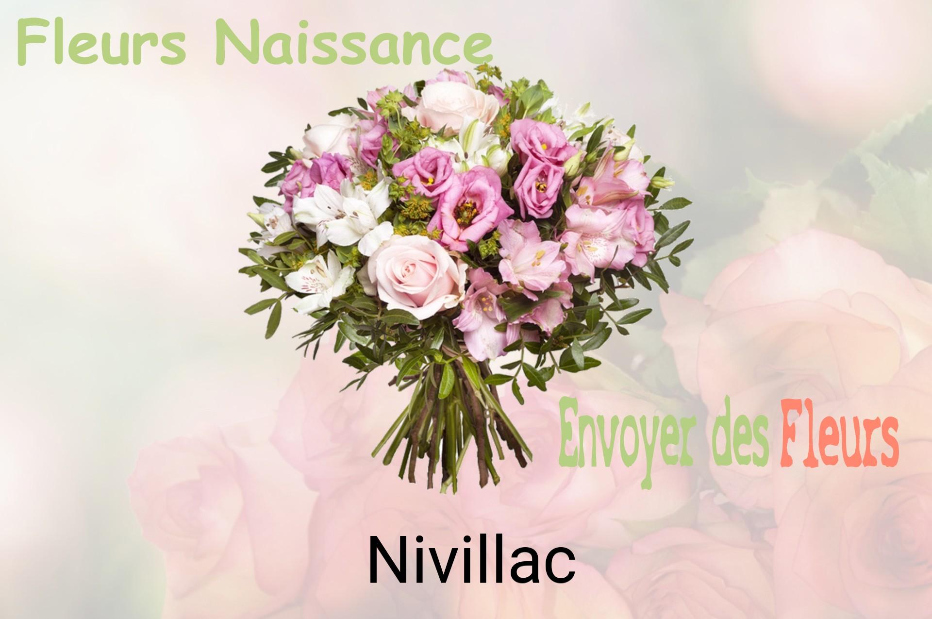 Bouquet de fleurs de naissance livré à Nivillac